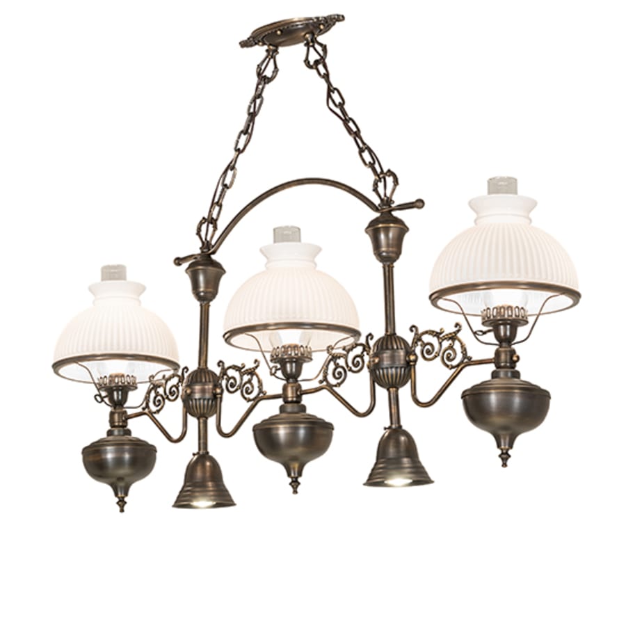 Meyda Tiffany 3 Light 48" Wide Linear Pendant