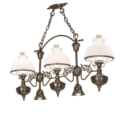 Meyda Tiffany 3 Light 48" Wide Linear Pendant