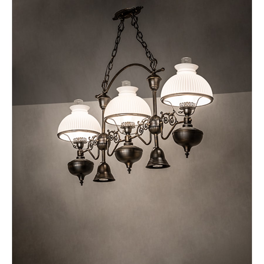 Meyda Tiffany 3 Light 48" Wide Linear Pendant