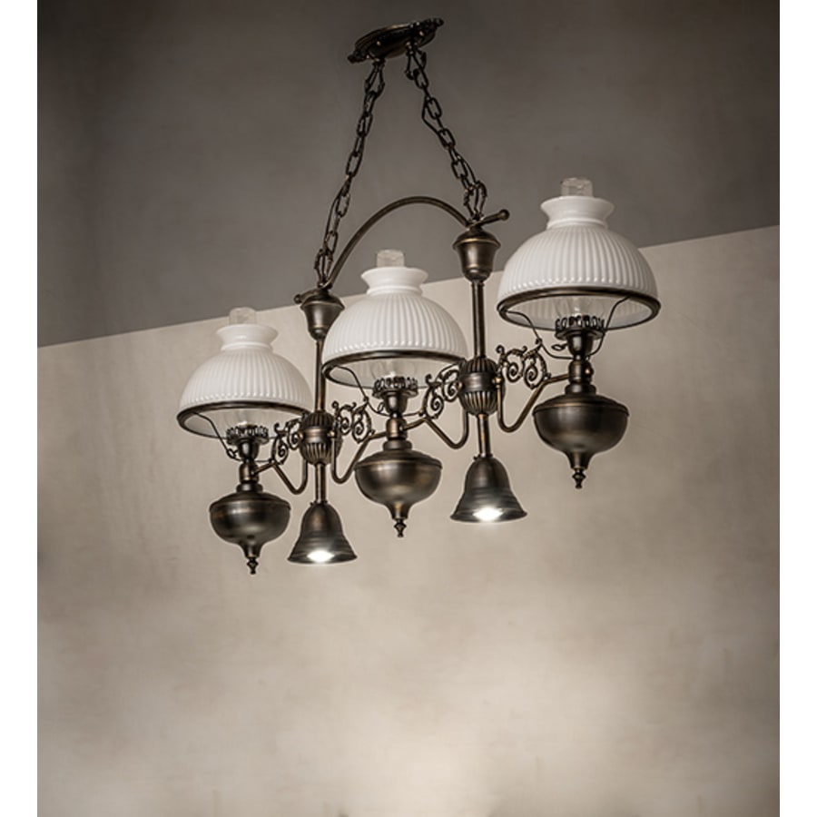 Meyda Tiffany 3 Light 48" Wide Linear Pendant