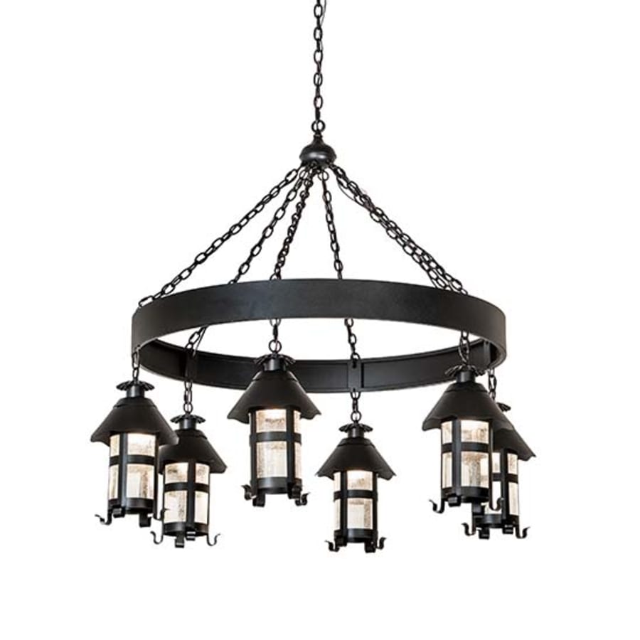 Meyda Tiffany Rutland 6 Light 50" Wide Lantern Chandelier