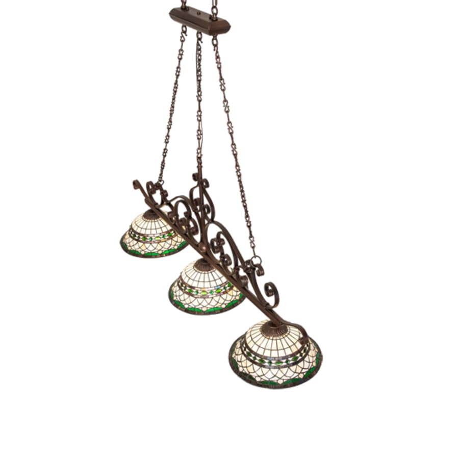 Meyda Tiffany 3 Light 67" Wide Linear Pendant