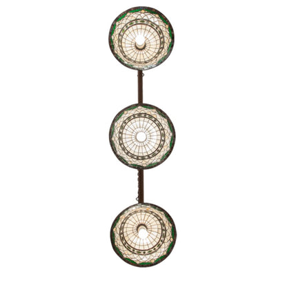 Meyda Tiffany 3 Light 67" Wide Linear Pendant