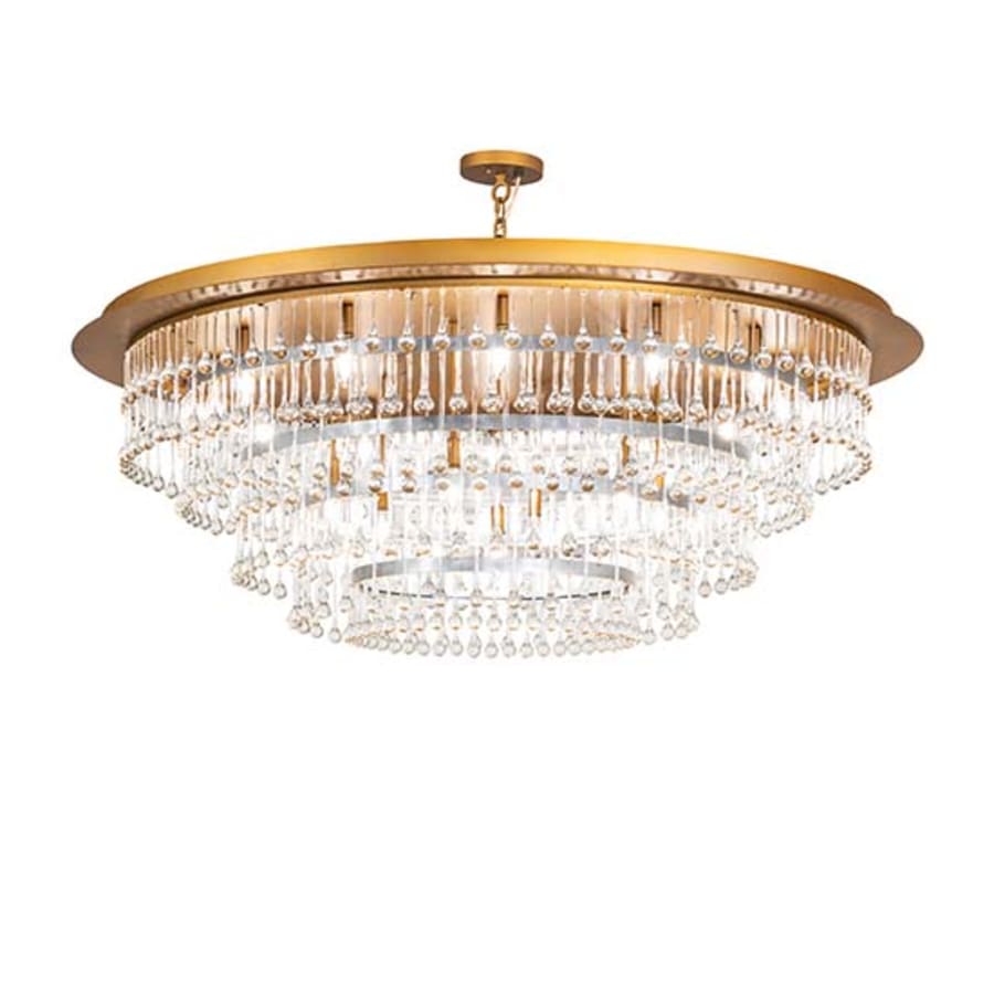 Meyda Tiffany Corsica 19 Light 60" Wide Crystal Waterfall Chandelier