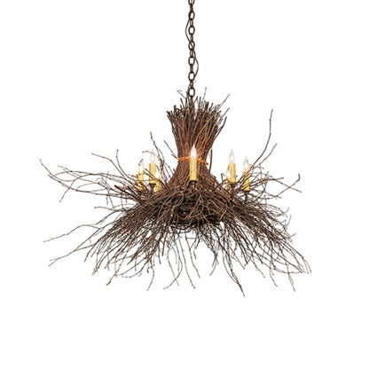 Meyda Tiffany Twigs 8 Light 36" Wide Candle Style Chandelier