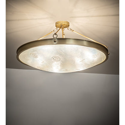 Meyda Tiffany Metro Fusion 6 Light 32" Wide Semi-Flush Bowl Ceiling Fixture