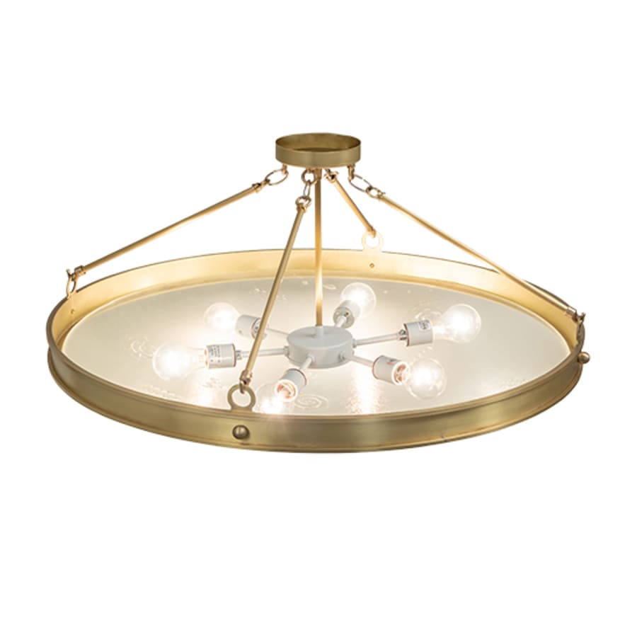 Meyda Tiffany Metro Fusion 6 Light 32" Wide Semi-Flush Bowl Ceiling Fixture