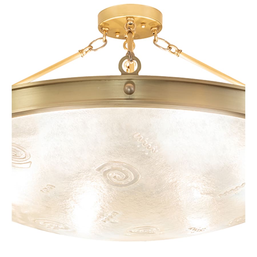 Meyda Tiffany Metro Fusion 6 Light 32" Wide Semi-Flush Bowl Ceiling Fixture