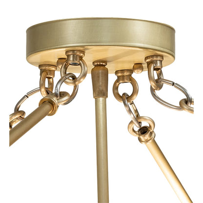 Meyda Tiffany Metro Fusion 6 Light 32" Wide Semi-Flush Bowl Ceiling Fixture