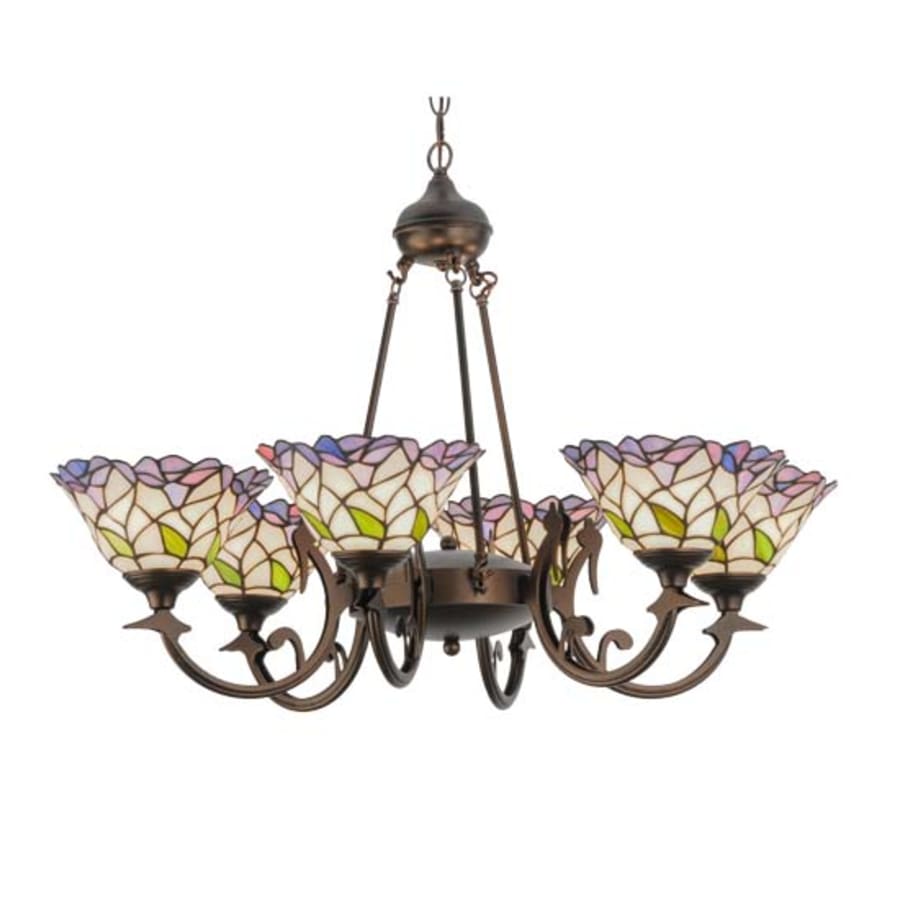 Meyda Tiffany Daffodil Bell 6 Light 33" Wide Chandelier