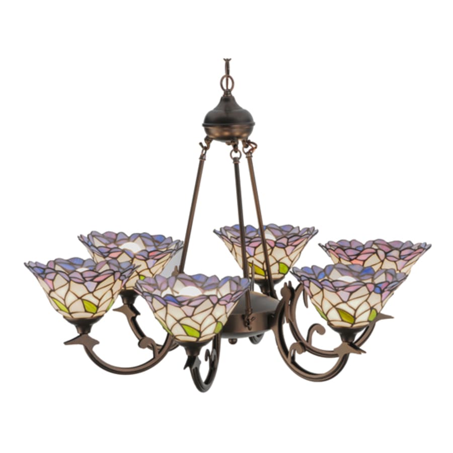 Meyda Tiffany Daffodil Bell 6 Light 33" Wide Chandelier