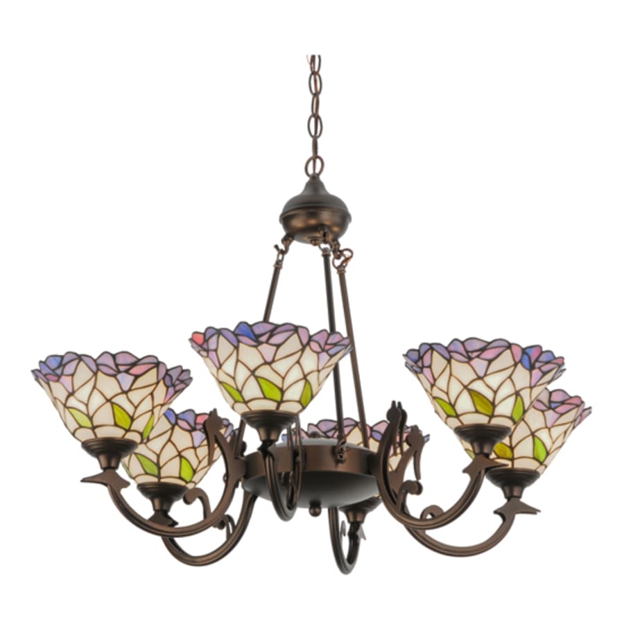 Meyda Tiffany Daffodil Bell 6 Light 33" Wide Chandelier
