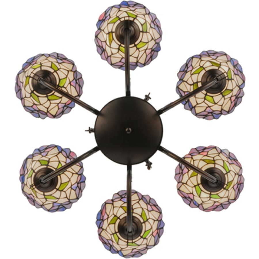 Meyda Tiffany Daffodil Bell 6 Light 33" Wide Chandelier