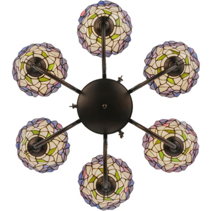 Meyda Tiffany Daffodil Bell 6 Light 33" Wide Chandelier