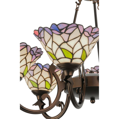 Meyda Tiffany Daffodil Bell 6 Light 33" Wide Chandelier