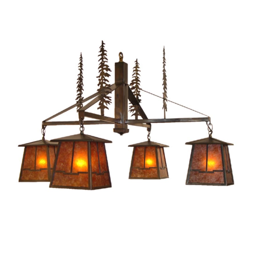 Meyda Tiffany Tall Pines Valley View 4 Light 40" Wide Chandelier