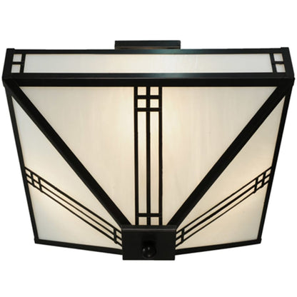 Meyda Tiffany Prairie Loft 4 Light 25" Wide Semi-Flush Ceiling Fixture