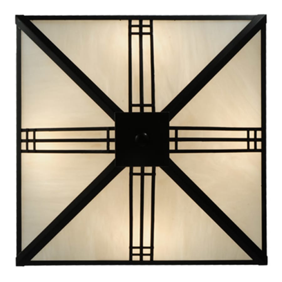 Meyda Tiffany Prairie Loft 4 Light 25" Wide Semi-Flush Ceiling Fixture