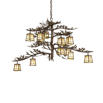 Meyda Tiffany Pine Branch Valley View 12 Light 36" Wide Chandelier