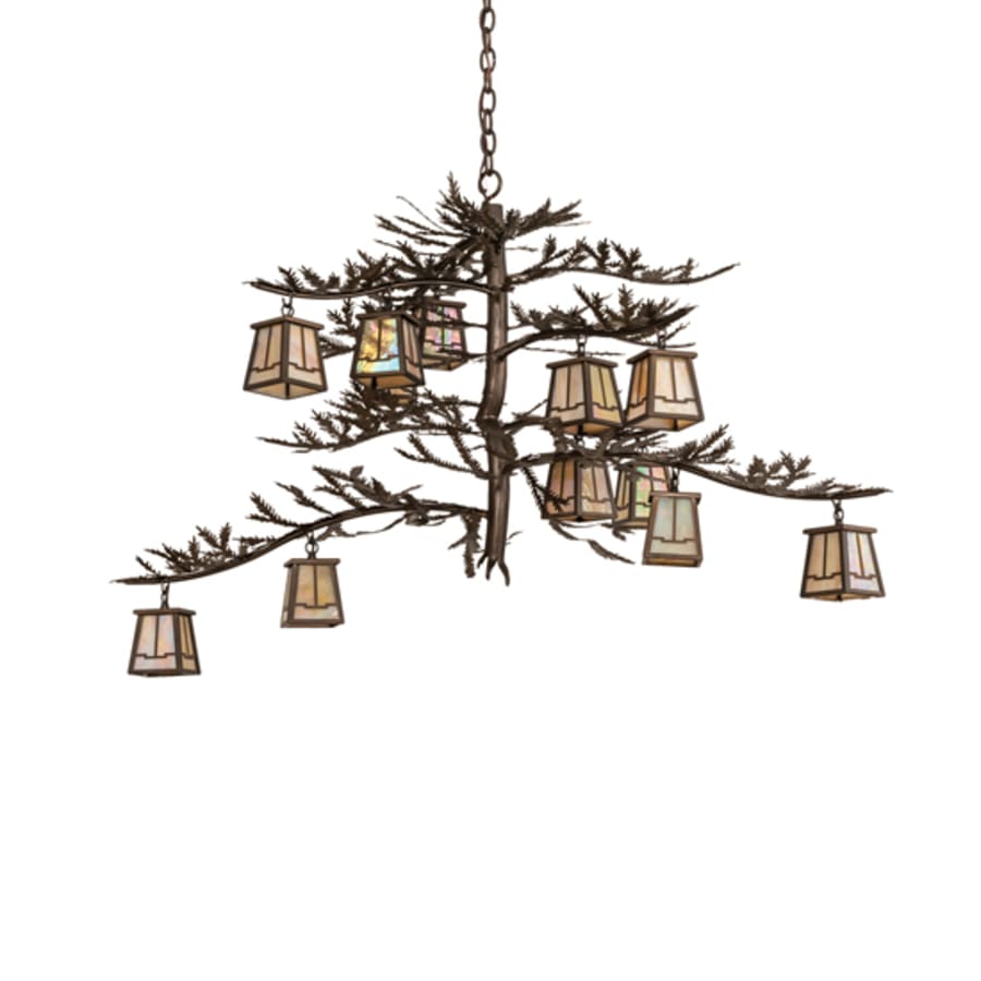 Meyda Tiffany Pine Branch Valley View 12 Light 36" Wide Chandelier