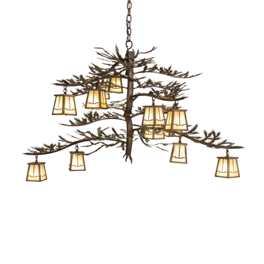 Meyda Tiffany Pine Branch Valley View 12 Light 36" Wide Chandelier
