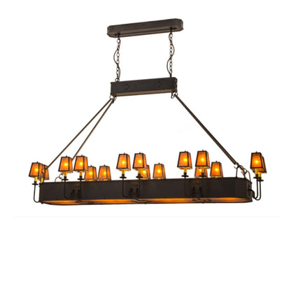 Meyda Tiffany Carpathian 28 Light 82" Wide Linear Chandelier
