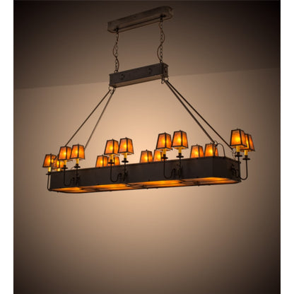 Meyda Tiffany Carpathian 28 Light 82" Wide Linear Chandelier