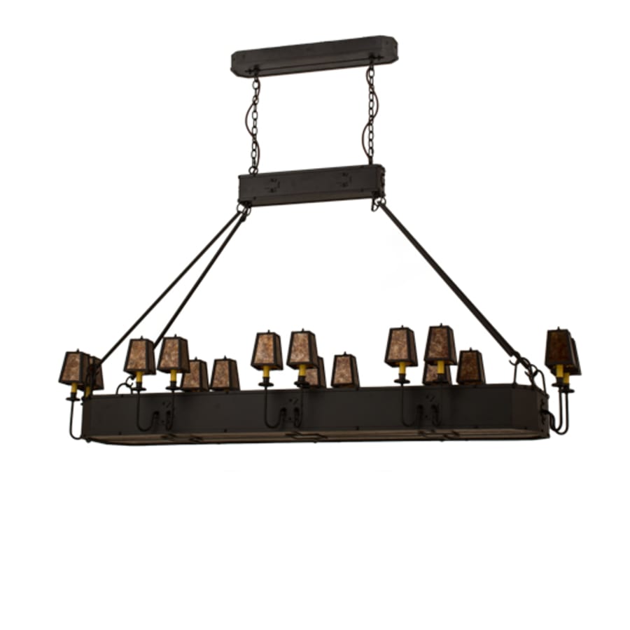 Meyda Tiffany Carpathian 28 Light 82" Wide Linear Chandelier