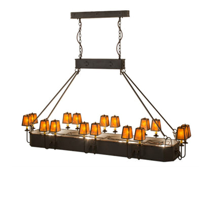 Meyda Tiffany Carpathian 28 Light 82" Wide Linear Chandelier