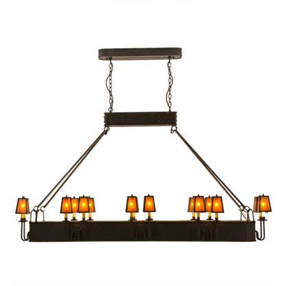 Meyda Tiffany Carpathian 28 Light 82" Wide Linear Chandelier