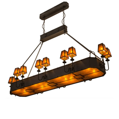 Meyda Tiffany Carpathian 28 Light 82" Wide Linear Chandelier