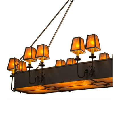 Meyda Tiffany Carpathian 28 Light 82" Wide Linear Chandelier