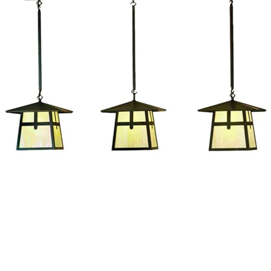 Meyda Tiffany Stillwater Cross Mission 3 Light 51" Wide Linear Pendant