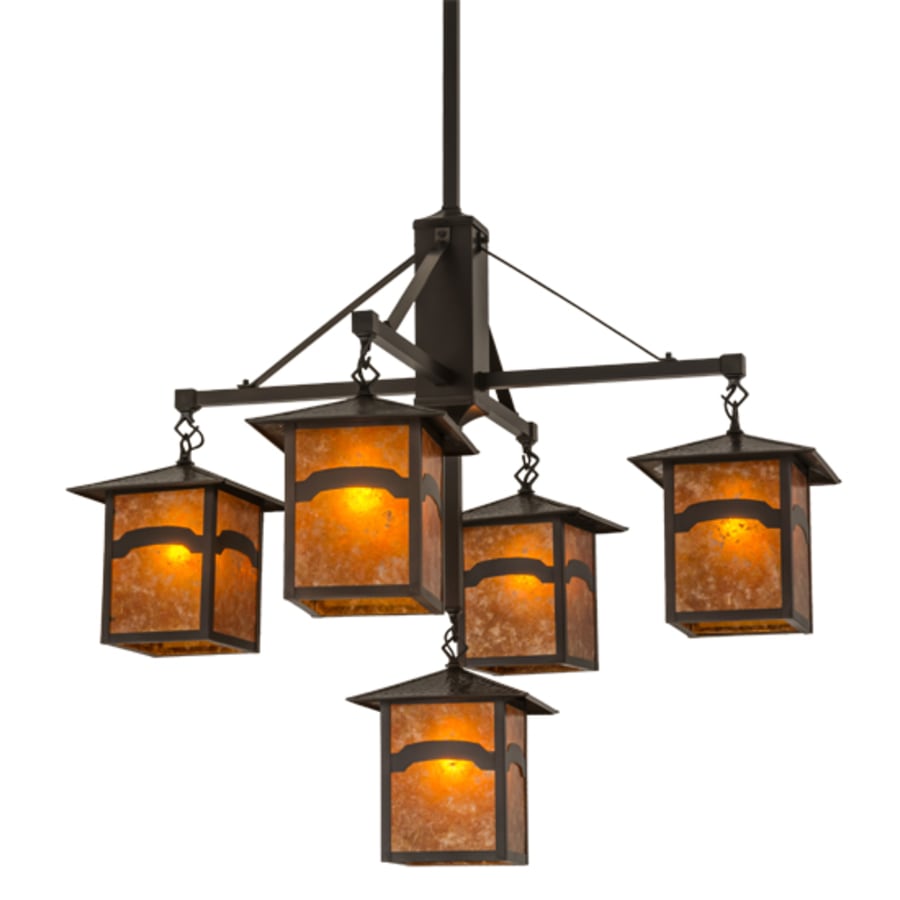 Meyda Tiffany Seneca Mountain View 5 Light 37" Wide Chandelier