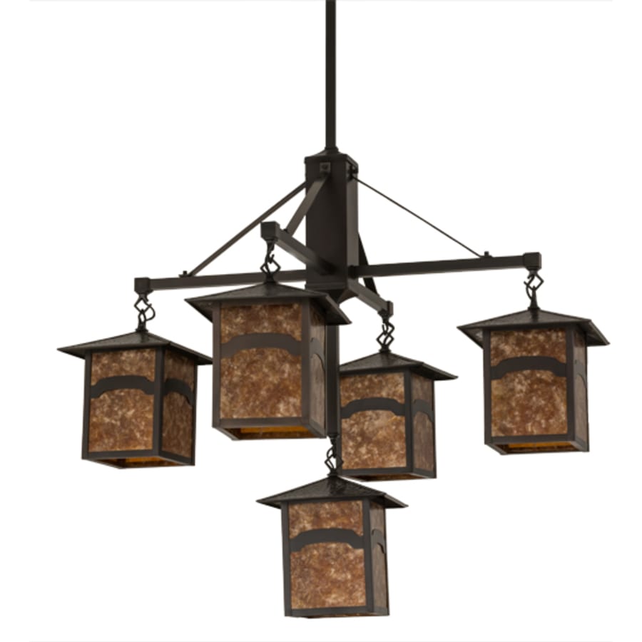 Meyda Tiffany Seneca Mountain View 5 Light 37" Wide Chandelier