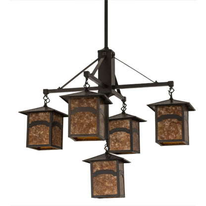 Meyda Tiffany Seneca Mountain View 5 Light 37" Wide Chandelier