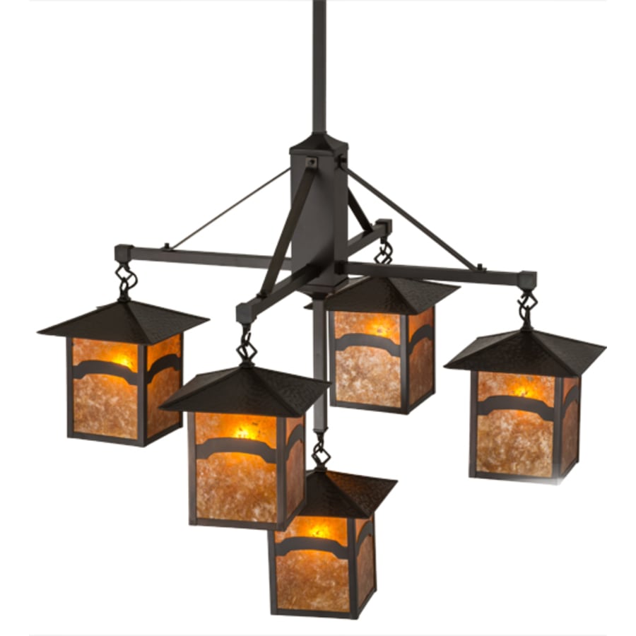 Meyda Tiffany Seneca Mountain View 5 Light 37" Wide Chandelier