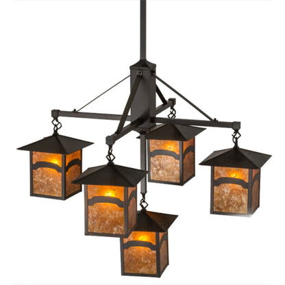 Meyda Tiffany Seneca Mountain View 5 Light 37" Wide Chandelier