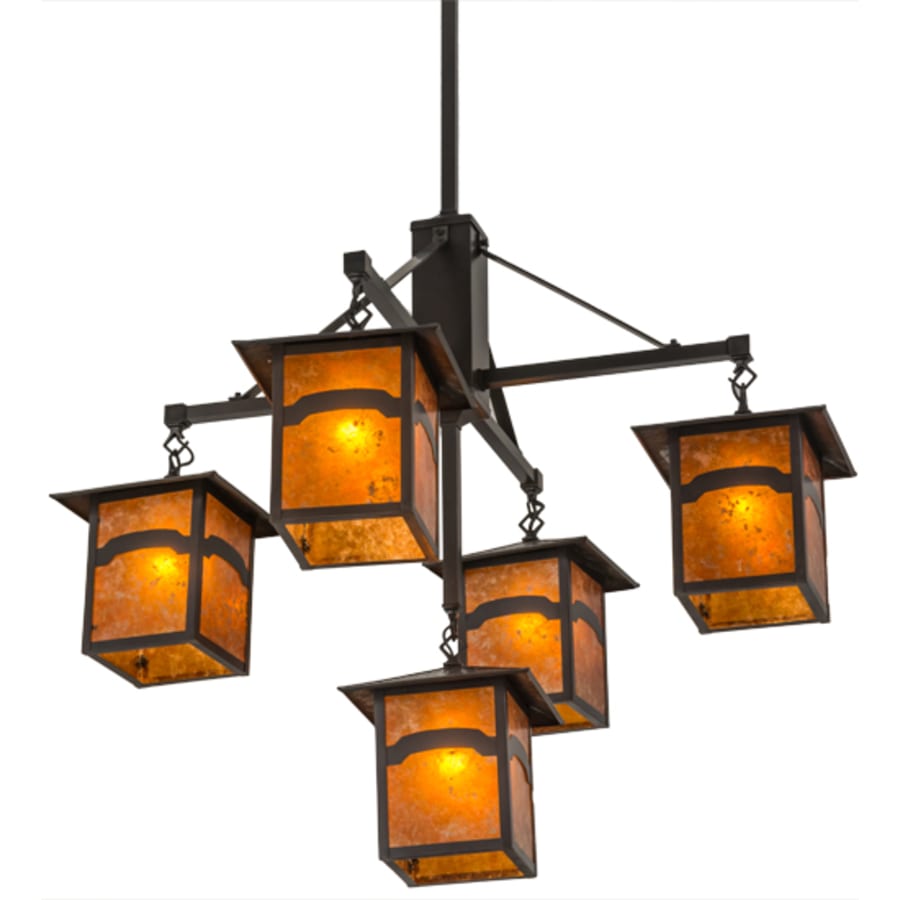 Meyda Tiffany Seneca Mountain View 5 Light 37" Wide Chandelier
