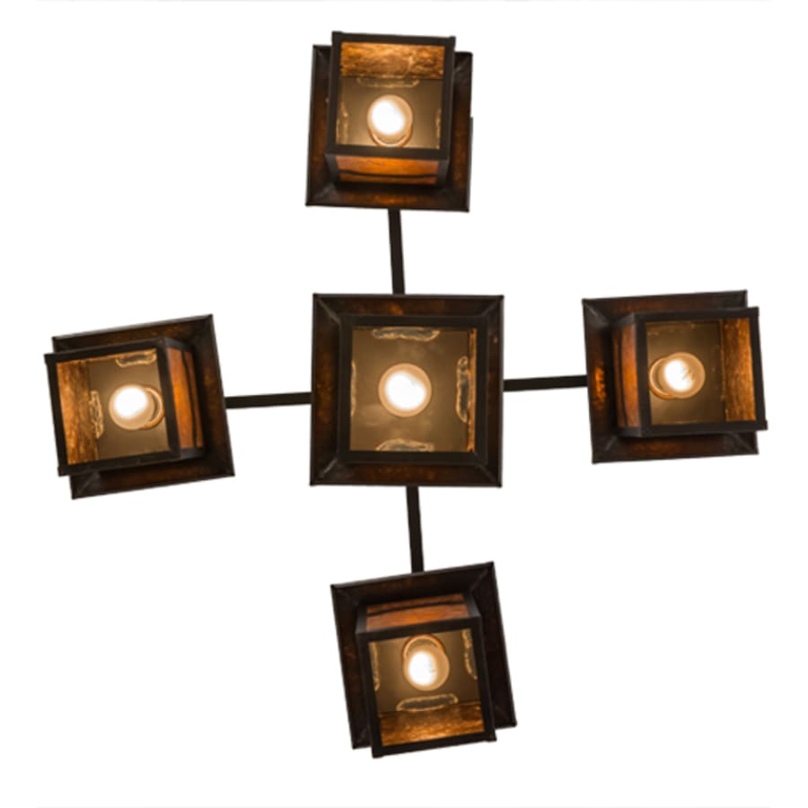 Meyda Tiffany Seneca Mountain View 5 Light 37" Wide Chandelier