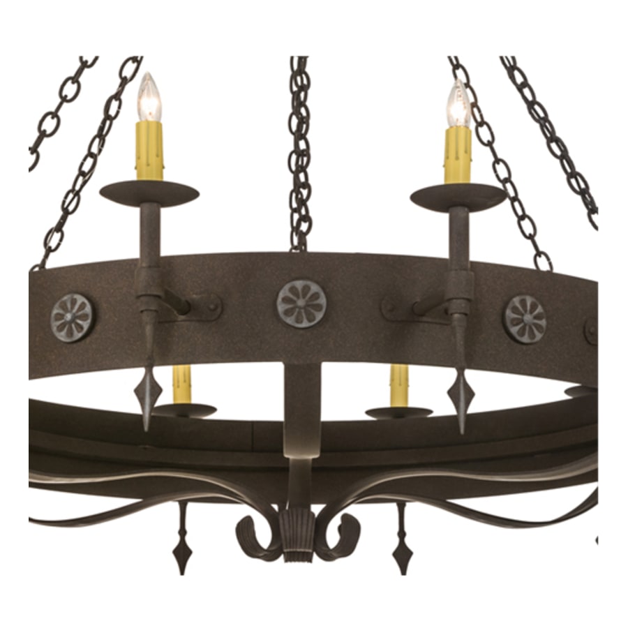 Meyda Tiffany Warwick 12 Light 66" Wide Taper Candle Style Chandelier
