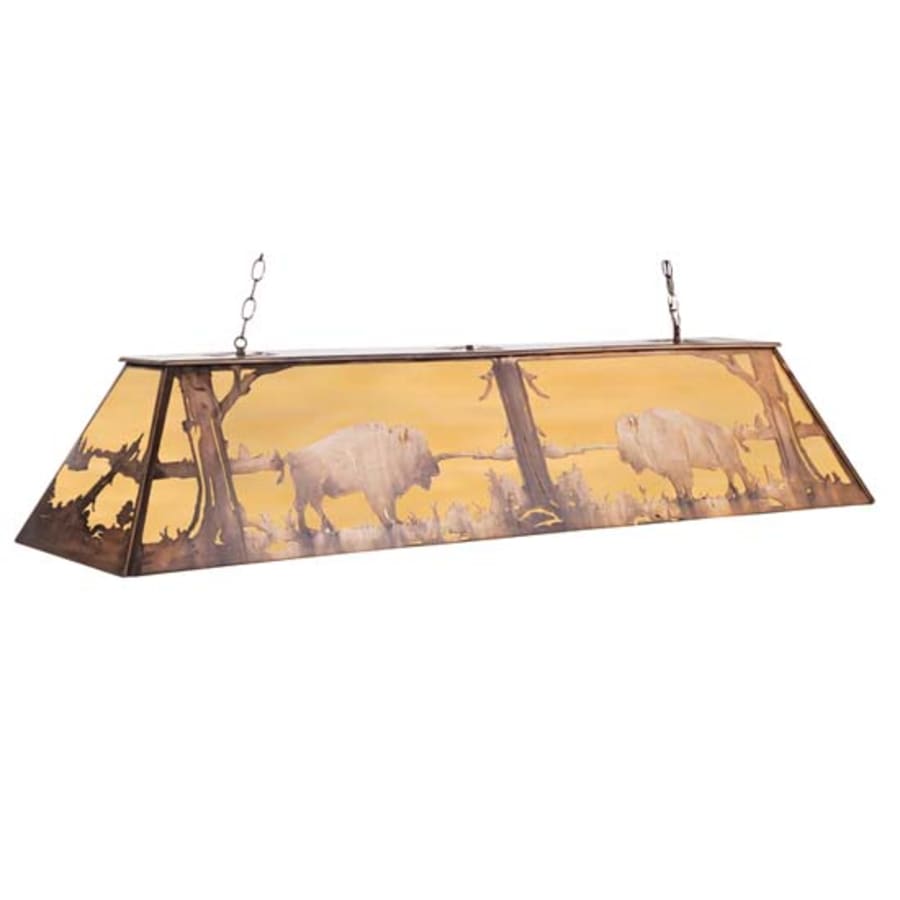 Meyda Tiffany Buffalo 11 Light 72" Wide Linear Pendant