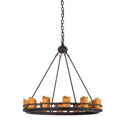 Meyda Tiffany Barbury 12 Light 32" Wide Pillar Candle Style Chandelier