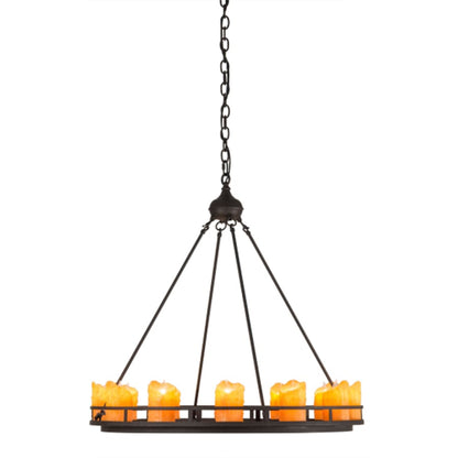 Meyda Tiffany Barbury 12 Light 32" Wide Pillar Candle Style Chandelier
