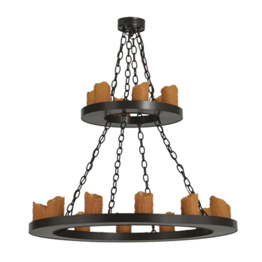 Meyda Tiffany Loxley 18 Light 36" Wide Pillar Candle Style Chandelier