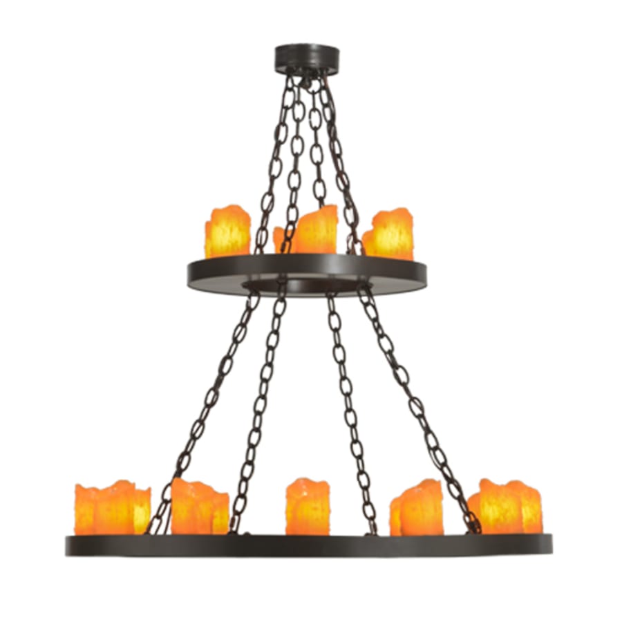 Meyda Tiffany Loxley 18 Light 36" Wide Pillar Candle Style Chandelier