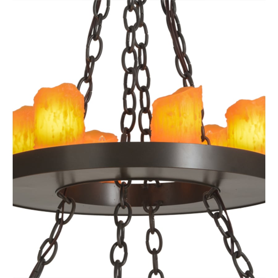 Meyda Tiffany Loxley 18 Light 36" Wide Pillar Candle Style Chandelier