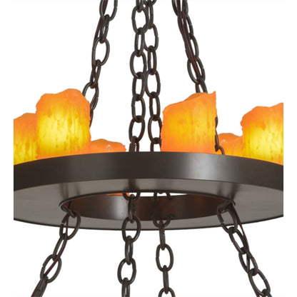 Meyda Tiffany Loxley 18 Light 36" Wide Pillar Candle Style Chandelier