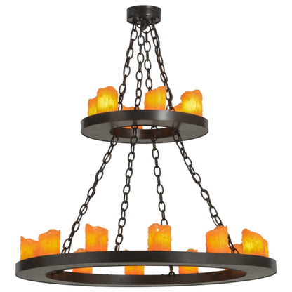 Meyda Tiffany Loxley 18 Light 36" Wide Pillar Candle Style Chandelier