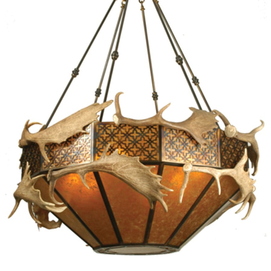 Meyda Tiffany Antlers 8 Light 50" Wide Pendant